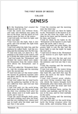 KJV Hampton Text Bible - Pictorial Hardcover - Genesis Page Sample