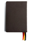 KJV Large Print Thinline Bible - Holman Handcrafted Collection - Brown Premium Goatskin