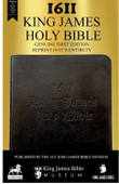 1611 King James Bible - Original Facsimile - Black Softcover (Box)