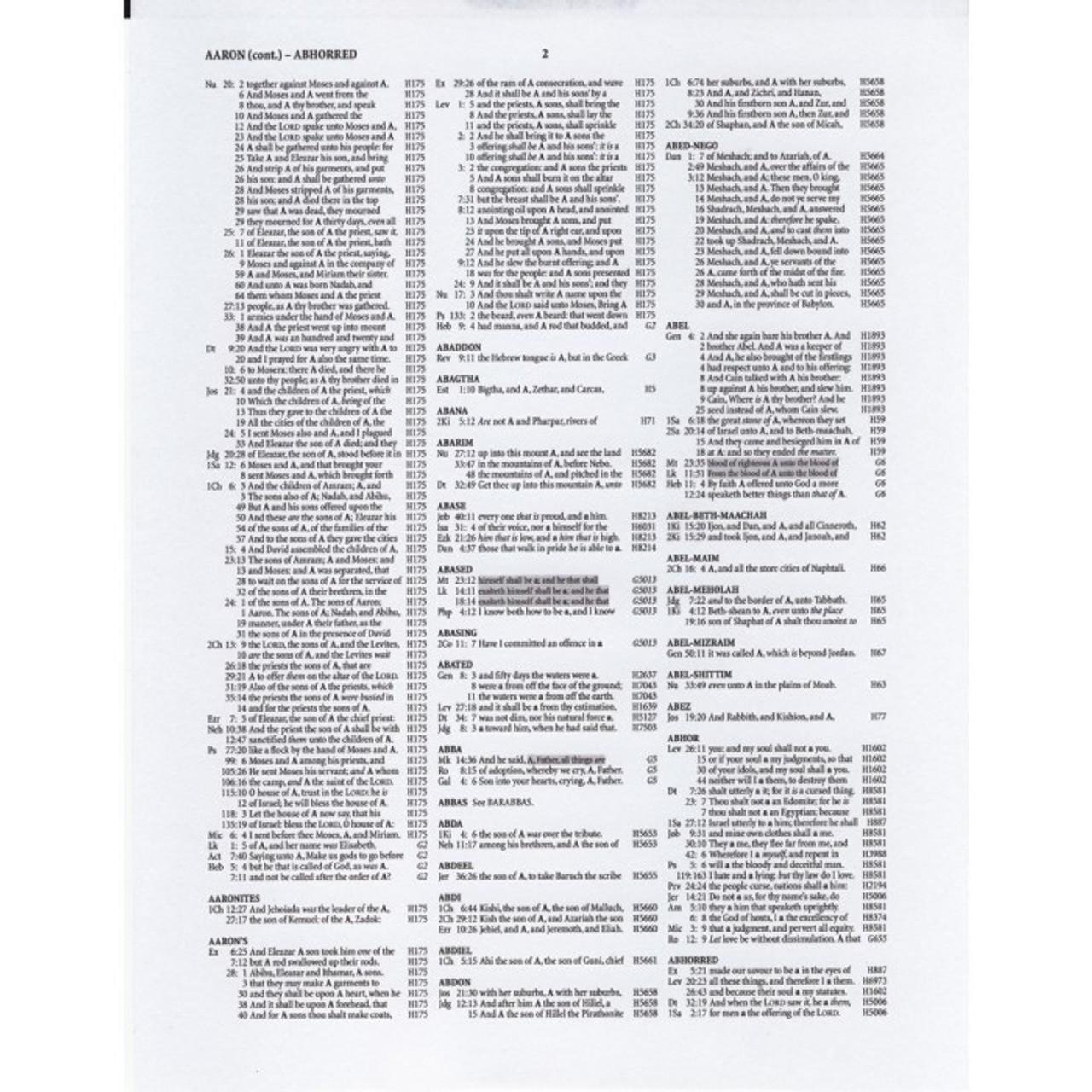 Strong's Exhaustive Concordance of the Bible The KJV Store