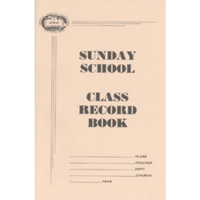 Sunday School Class Record Book The KJV Store