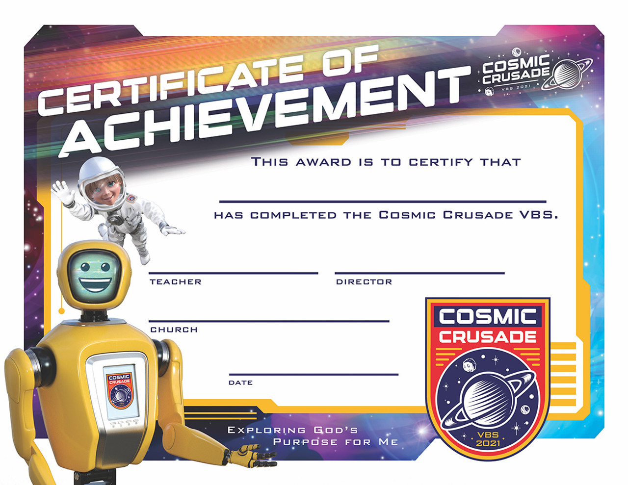 VBS 20 - Achievement Certificate For Vbs Certificate Template