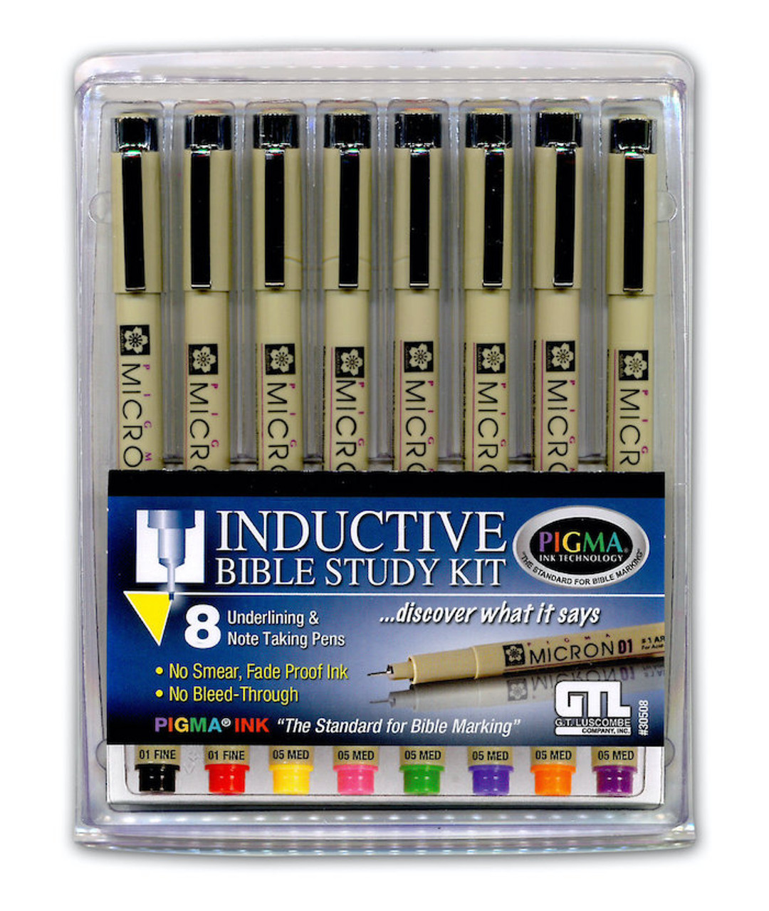 Pigma Micron Bible Pens - 8 Piece Inductive Study Kit