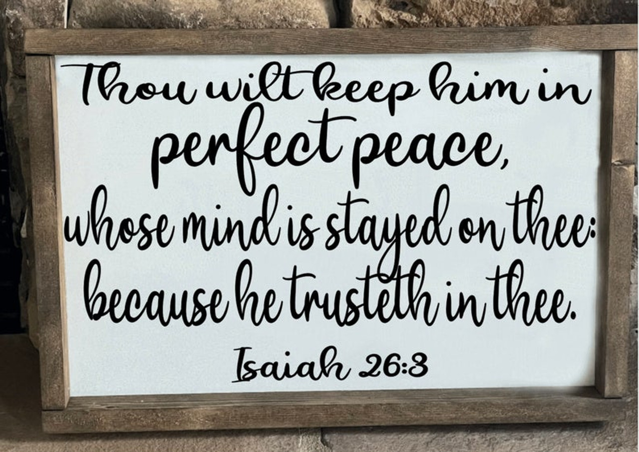 Complete Peace: The Ultimate In Wellness — Isaiah 26:3 (Canvas) – Tender  Truths Art
