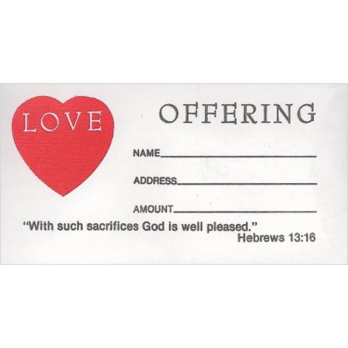 Love Offering - Offering Envelopes - The KJV Store