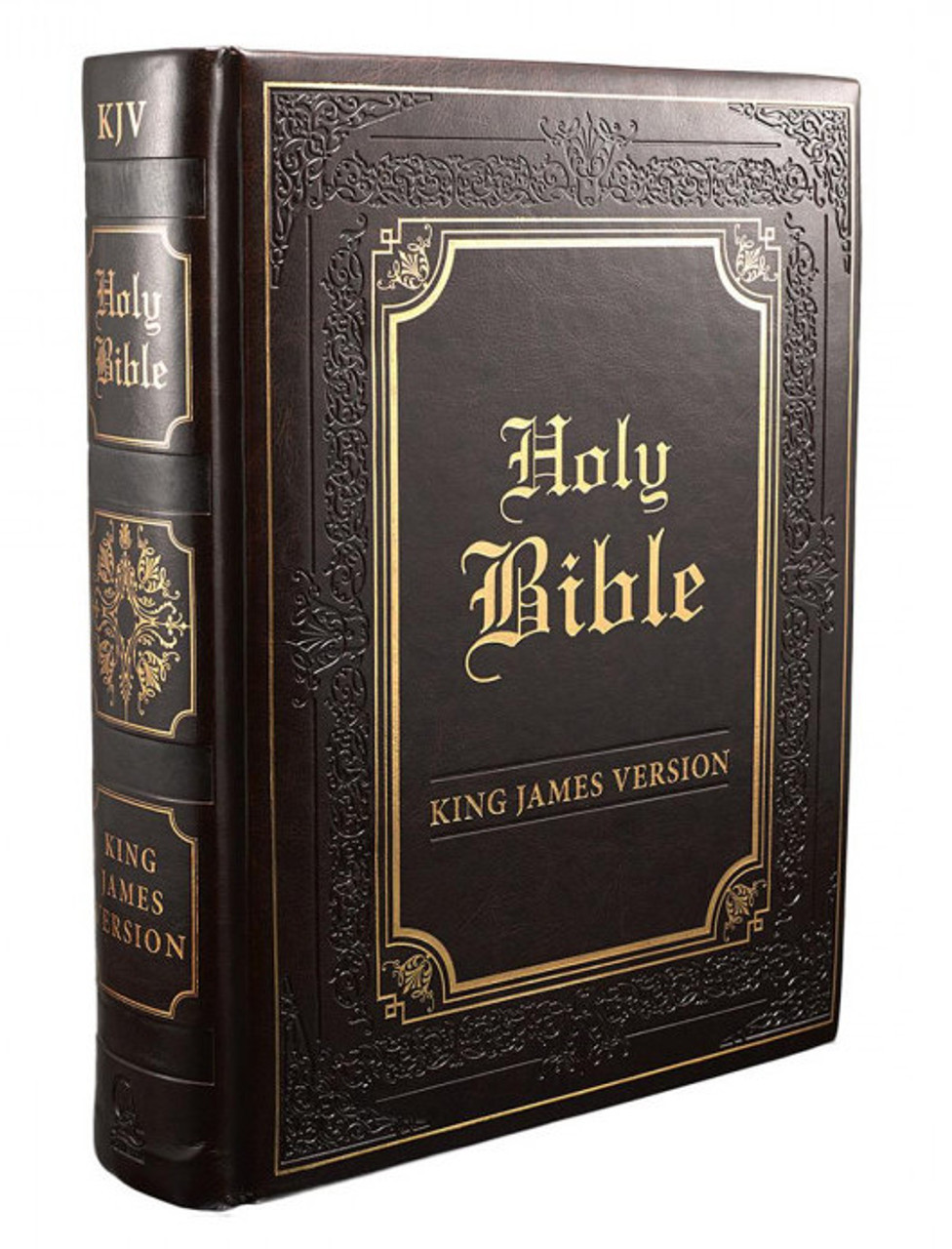 KJV Holy Bible, Mini Pocket Size, Black Faux Leather w/Ribbon Marker, Red  Letter, King James Version