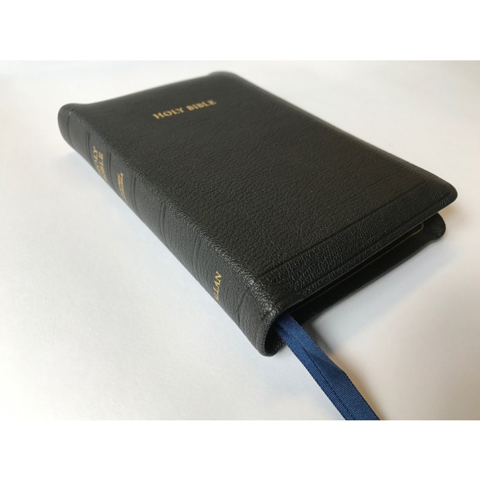 KJV Allan Brevier Blackface Edition - Black Natural Grain Goatskin