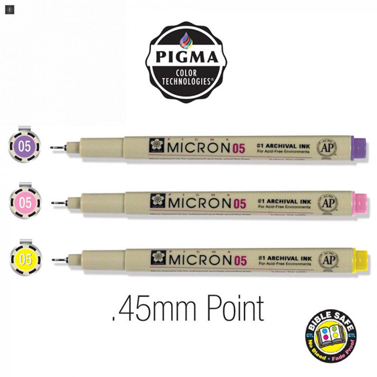 Pigma Micron Bible Note Pens - Study Kit (Set of 6) - The KJV Store