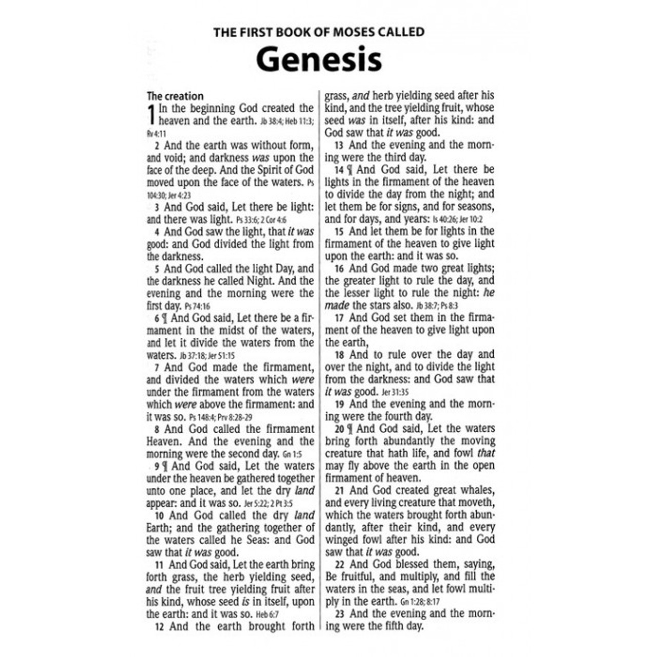 KJV Personal Size Giant Print Reference Bible - Deluxe Genuine Cowhide ...