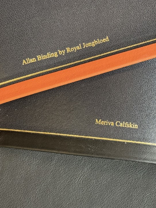 KJV Allan Longprimer Edition - Orange Meriva Calfskin