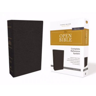 KJV Open Bible - Black LeatherSoft