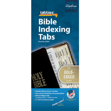 Bible Indexing Tabs - Gold Edged