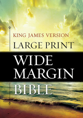 KJV Large Print Wide Margin Bible (Hendrickson) - Hardcover