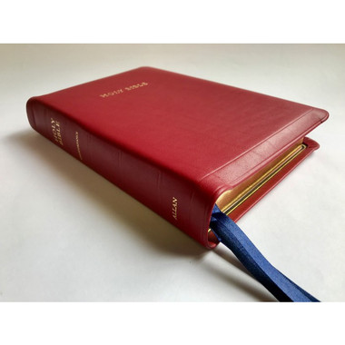 KJV Allan Longprimer Edition - Red Meriva Calfskin