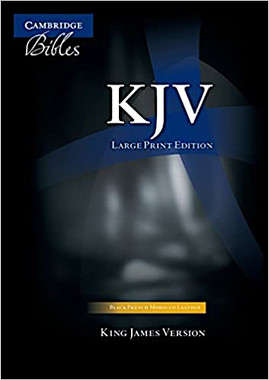 KJV Large Print Text Bible (Cambridge)