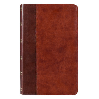 KJV Giant Print Personal Size Reference Bible - Two-Tone Brown