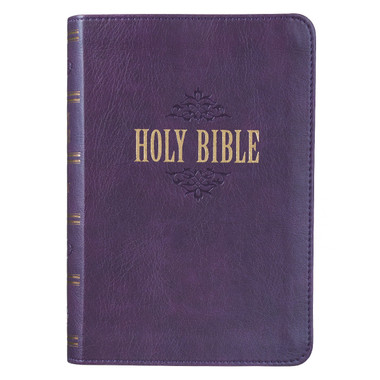 KJV Large Print Compact Bible - Purple