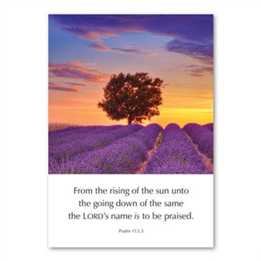 KJV Greeting Cards -The LORD's Name Is To Be Praised - Psalm 113:3