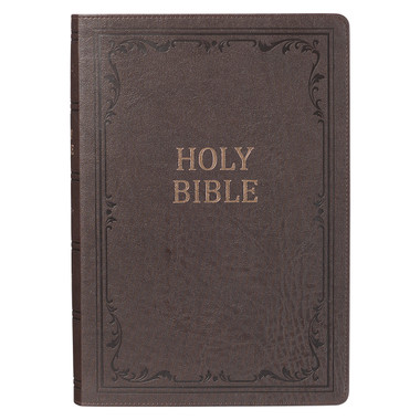 KJV Super Giant Print Reference Bible - Dark Brown