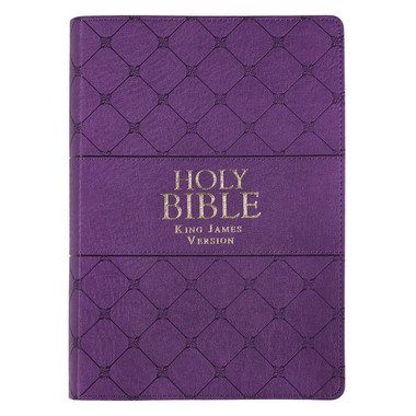 KJV Super Giant Print Reference Bible - Purple