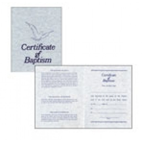 Baptism Certificate with Envelope