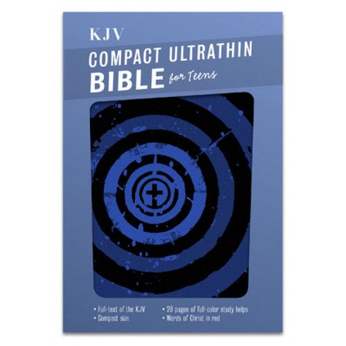 KJV Compact Ultrathin Bible for Teens - (Blue Vortex)