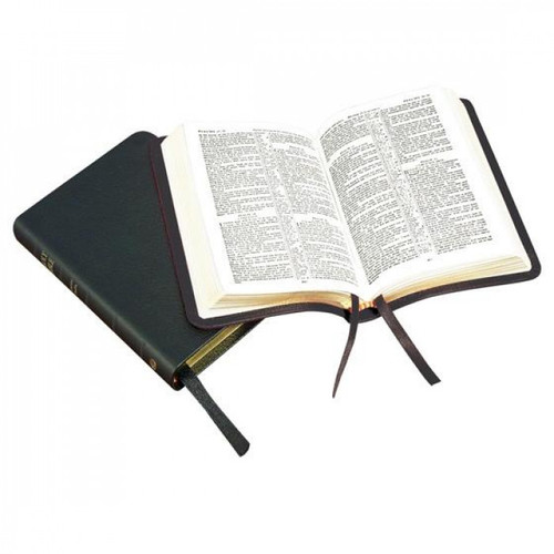 KJV Pocket Reference Bible with Metrical Psalms - Calfskin Leather