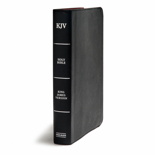 KJV Giant Print Reference Bible - Black Genuine Leather (B&H Publishing)