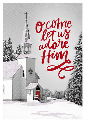 KJV Christmas Cards - O Come Let Us Adore Him