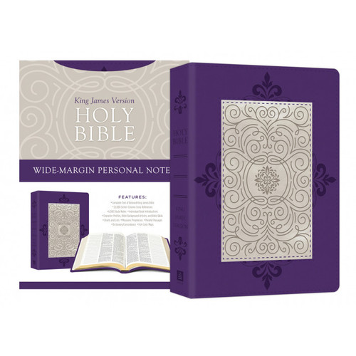 KJV Wide Margin Personal Notes Edition - Lavender Plume