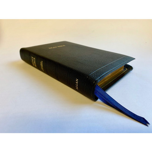 KJV Allan Brevier Clarendon Reference Edition - Black Goatskin (7C)