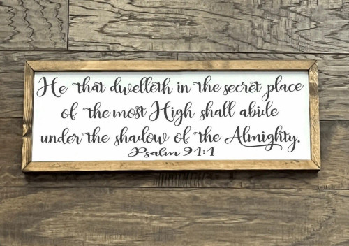 Scripture Wall Art - Psalm 91:1