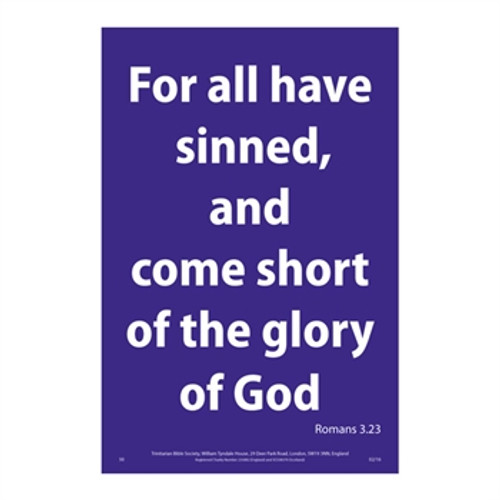 KJV Scripture Verse Poster - Romans 3:23