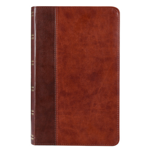 KJV Giant Print Personal Size Reference Bible - Two-Tone Brown