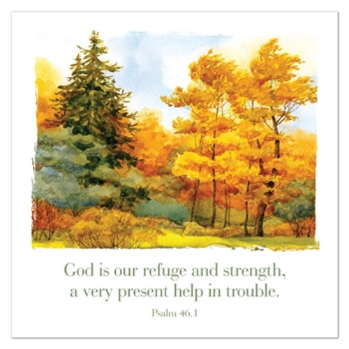 KJV Greeting Cards - God is Our Refuge and Strength - Psalm 46:1