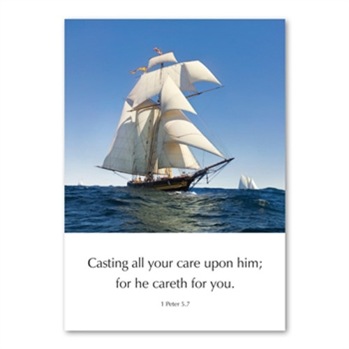 KJV Greeting Cards - Casting All Your Care Upon Him - 1 Peter 5:7