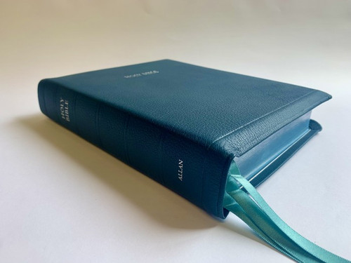 KJV Allan Brevier Clarendon Wide Margin - Silver Line Edition - Petrol Blue