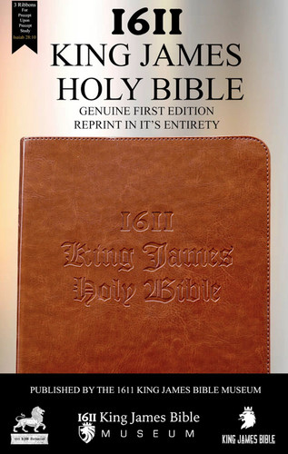 1611 King James Bible - Original Facsimile - Brown Softcover (Box)
