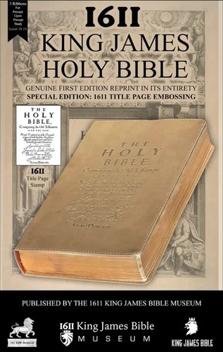 1611 King James Bible - Original Facsimile -  Title Page Edition