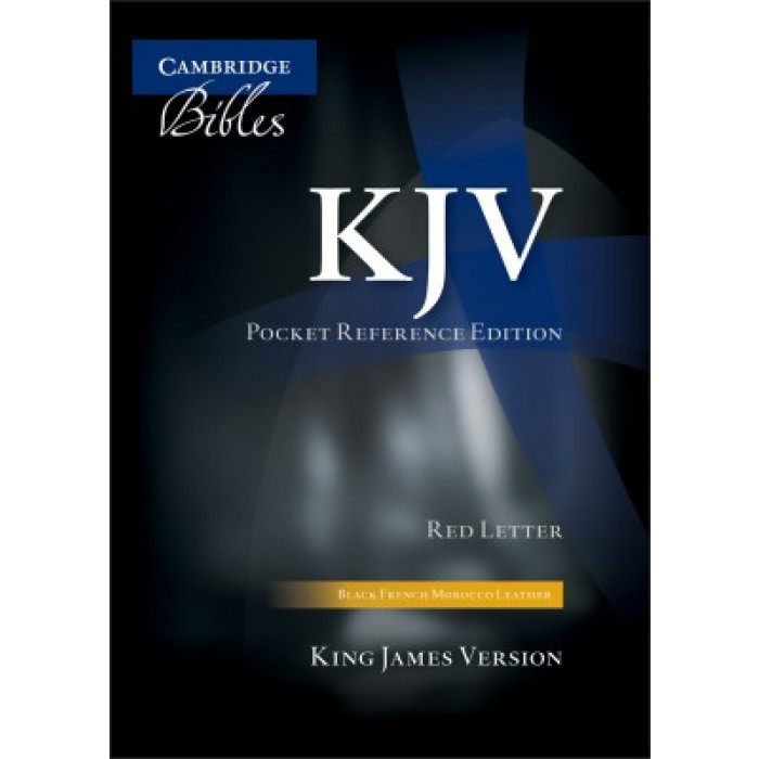 KJV Pocket Reference Bible (Cambridge) - Black French Morocco