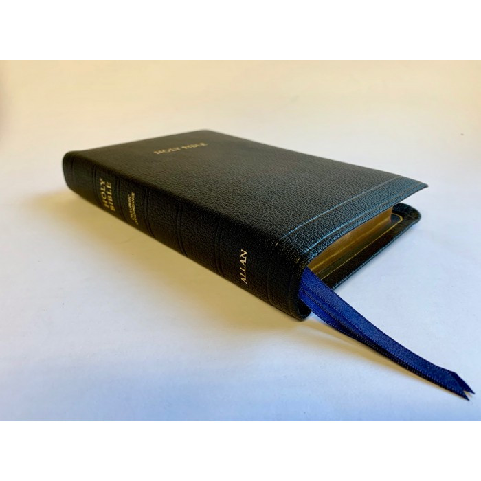 KJV Allan Brevier Clarendon Reference Edition - Black Goatskin (7C