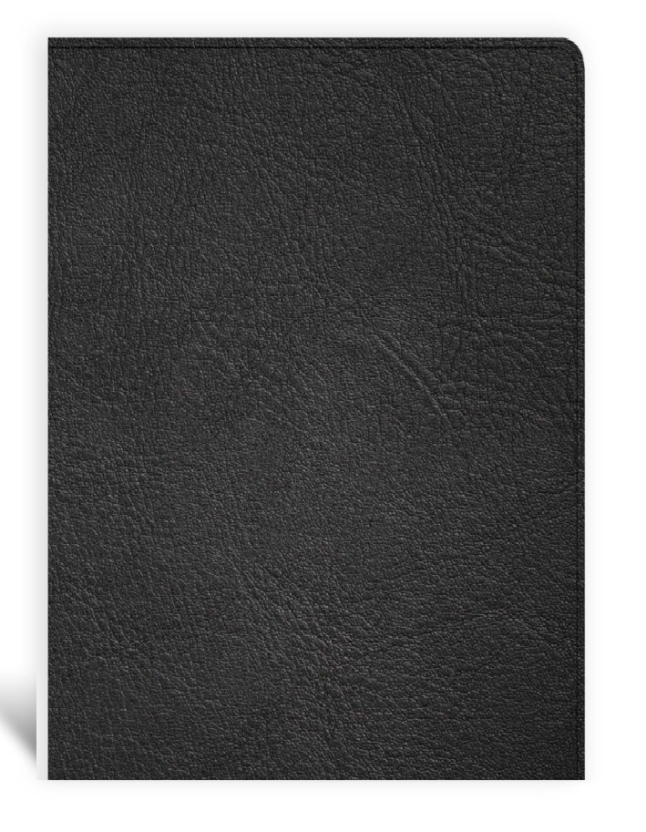 KJV Single-Column Wide-Margin Bible - Black Premium Goatskin