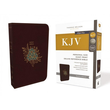 KJV Personal Size Giant Print Reference Bible - Deluxe Imitation