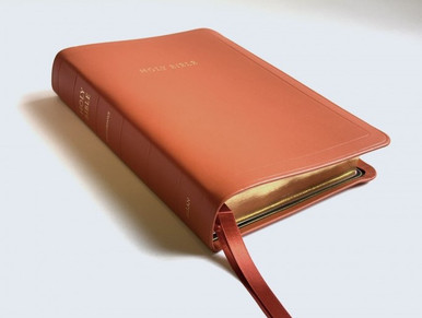 KJV Allan Longprimer Edition - Orange Meriva Calfskin