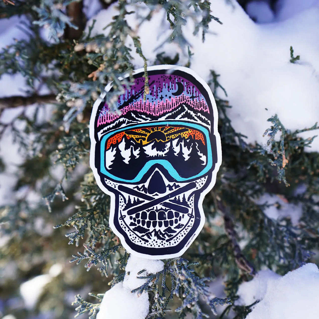 2024 Ski Skull Sticker