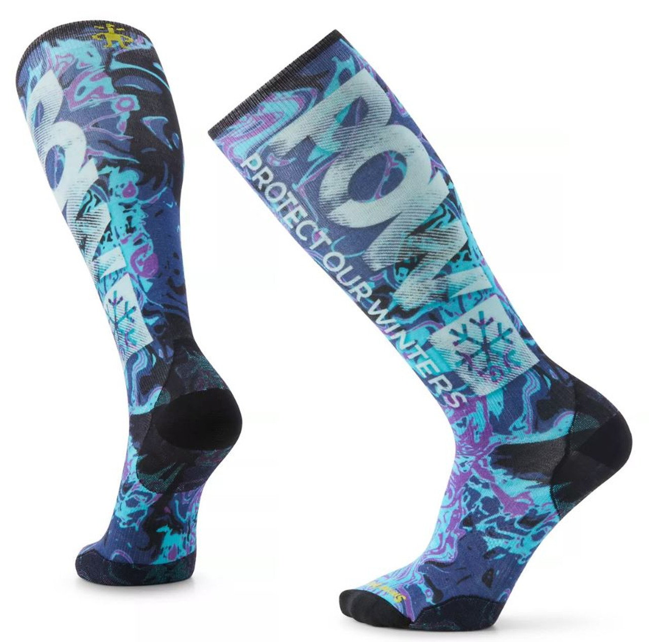 Smartwool Junior Ski Zero Cushion Tie Dye Print OTC Socks