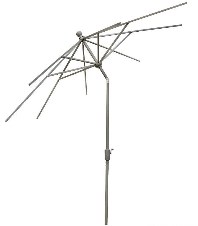 9' Push Button Tilt Umbrella Frame Ski Haus Patio Place