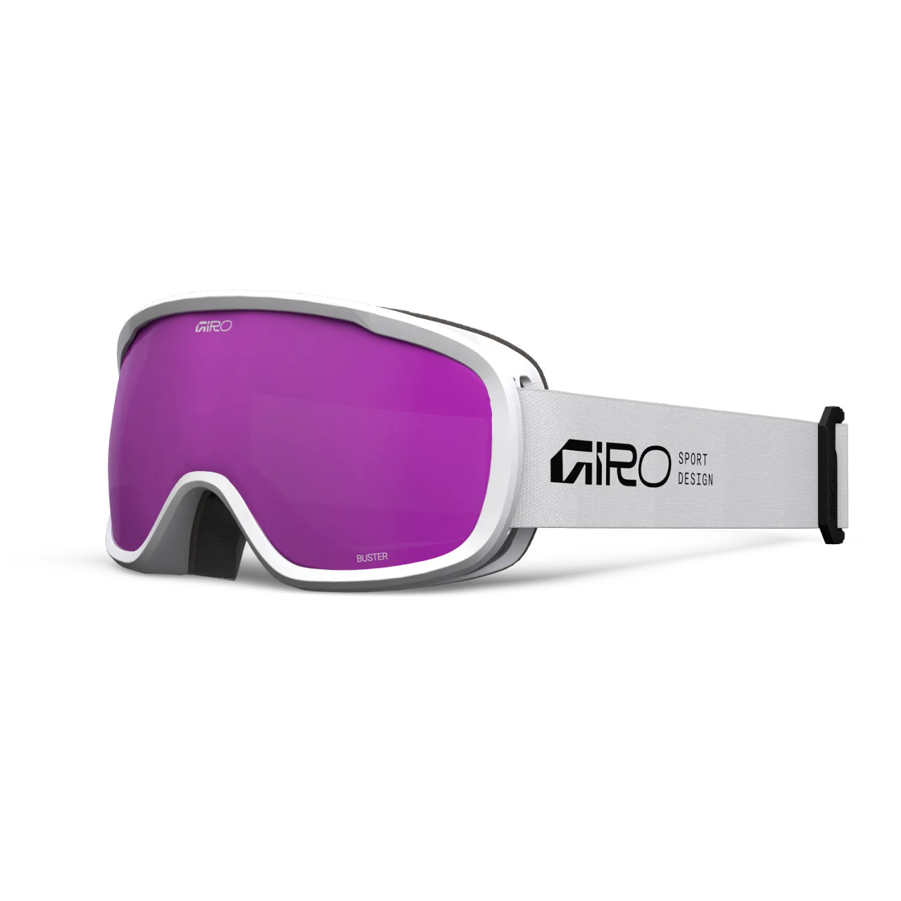 Giro White Goggles with Rose-Tinted Lens Giro Contour RS Unisex Adult Snow Goggles White Wordmark  main image 2