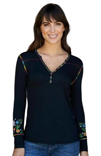 Women's Kukkia Relaxed Henley Long Sleeve