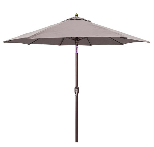 9' Auto Tilt Umbrella- Bronze with Taupe